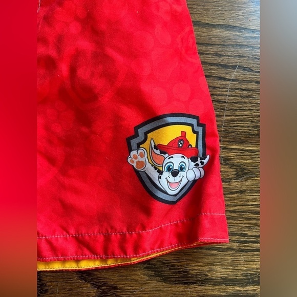 Nickelodeon boys swim shorts Sz. 3T Paw Patrol Marshall red NWOT - Picture 2 of 5